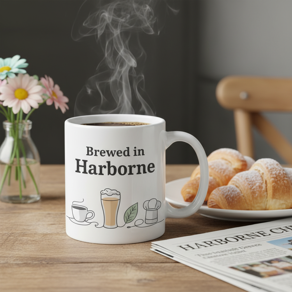 Harborne - Mug - Minimalist Illustration Design