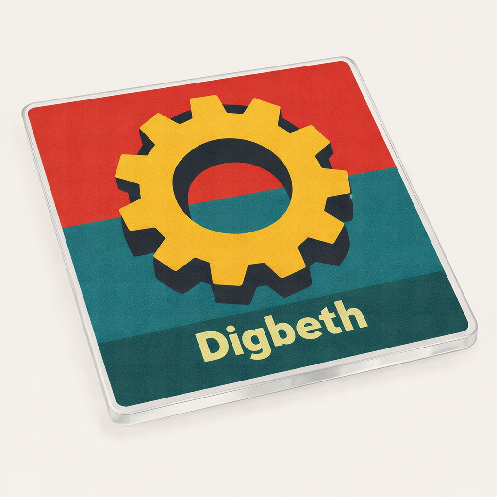 Digbeth - Coaster - Mid-Century Retro - Factory Cog