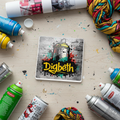 Digbeth - Coaster - Urban Street Art - Spray Paint Can