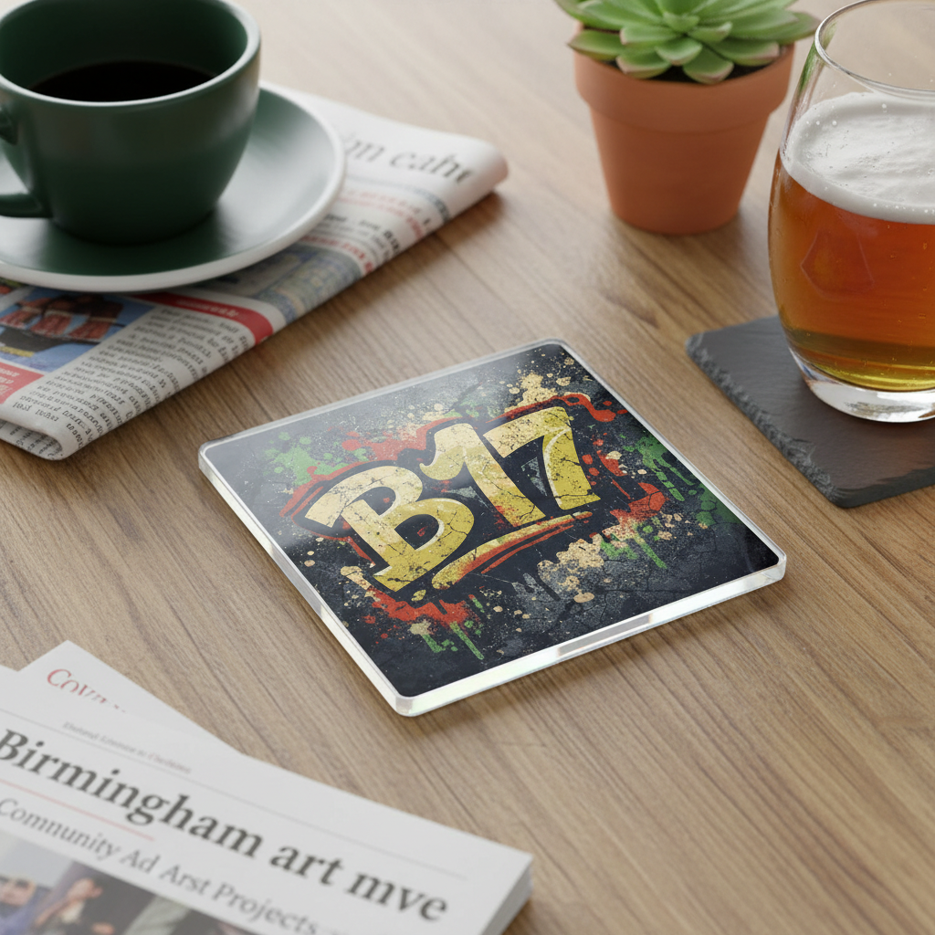 Harborne - Coaster - Urban Street Art - Postcode