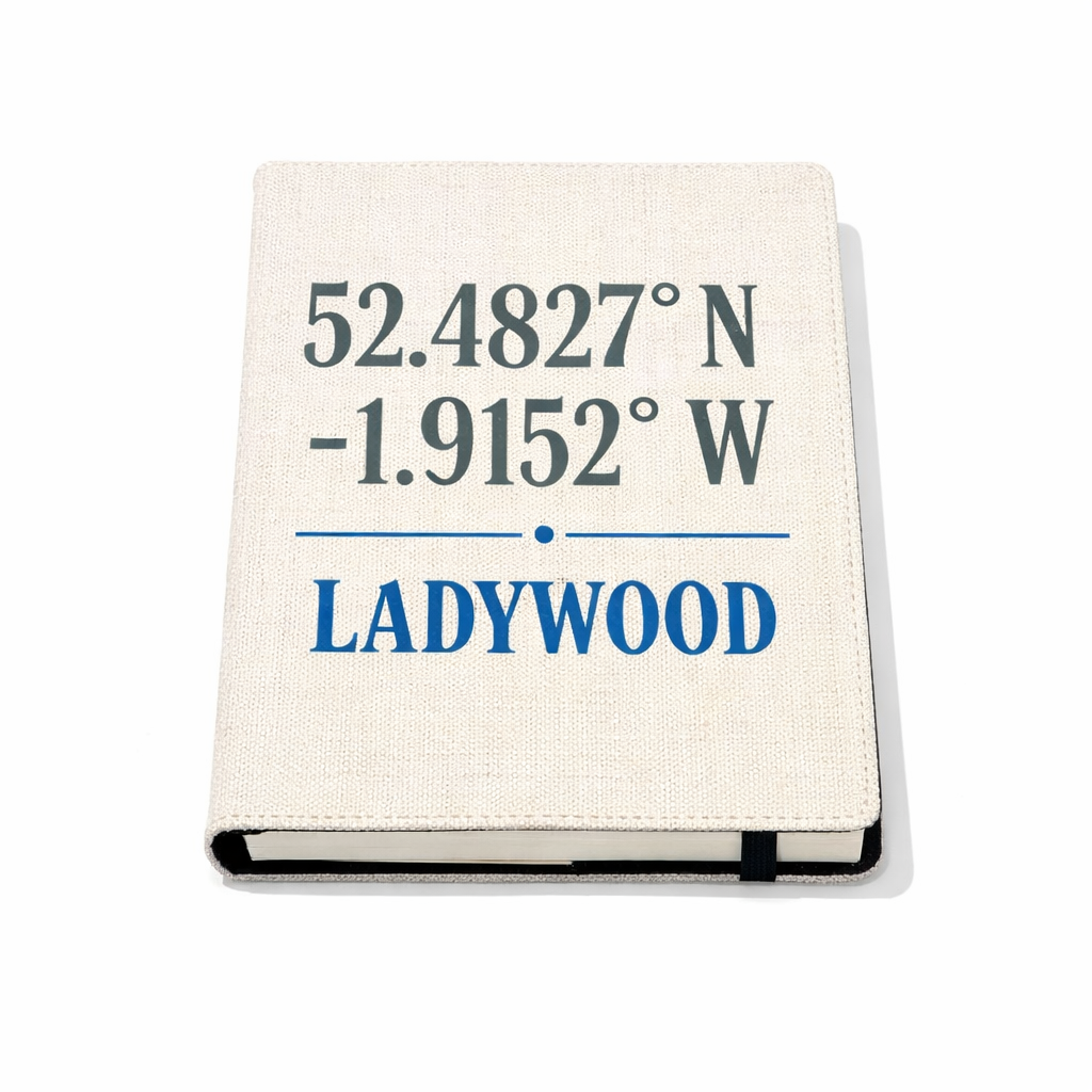 Ladywood - Notepad - Minimalist Coordinates Design