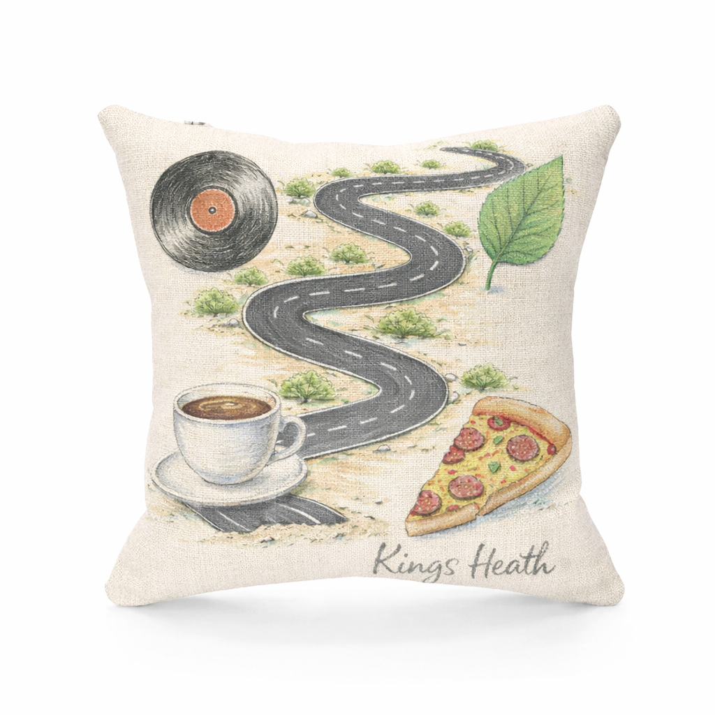 Kings Heath - Cushion - Whimsical Illustrations Design