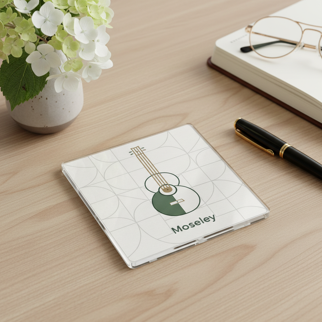 Moseley - Coaster - Geometric Lines - Music Note