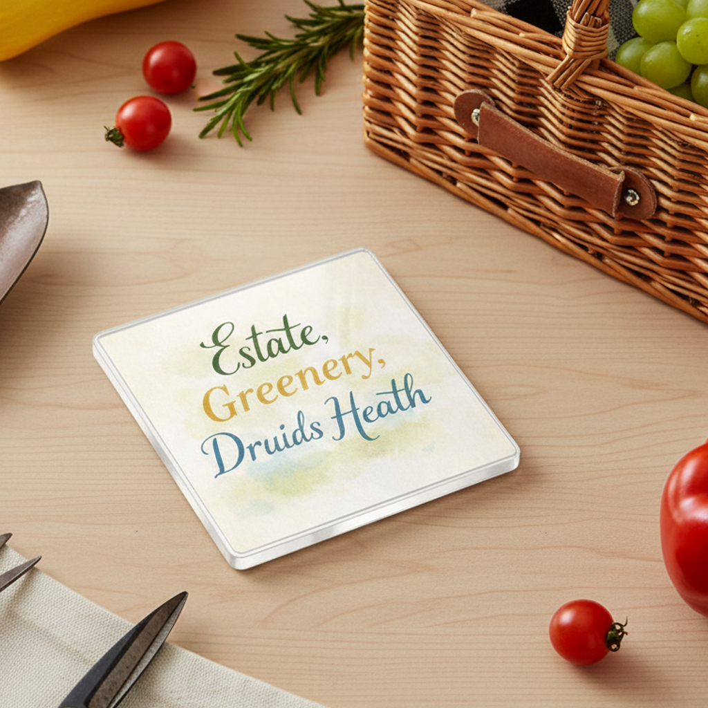 Druids Heath - Coaster - Soft Watercolours - Word Stack