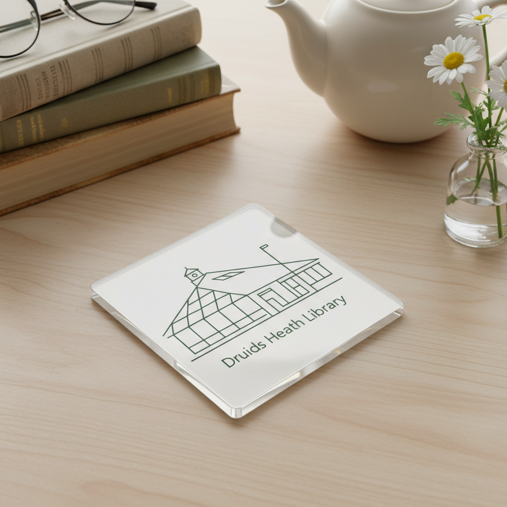 Druids Heath - Coaster - Geometric Lines - Druids Heath Library