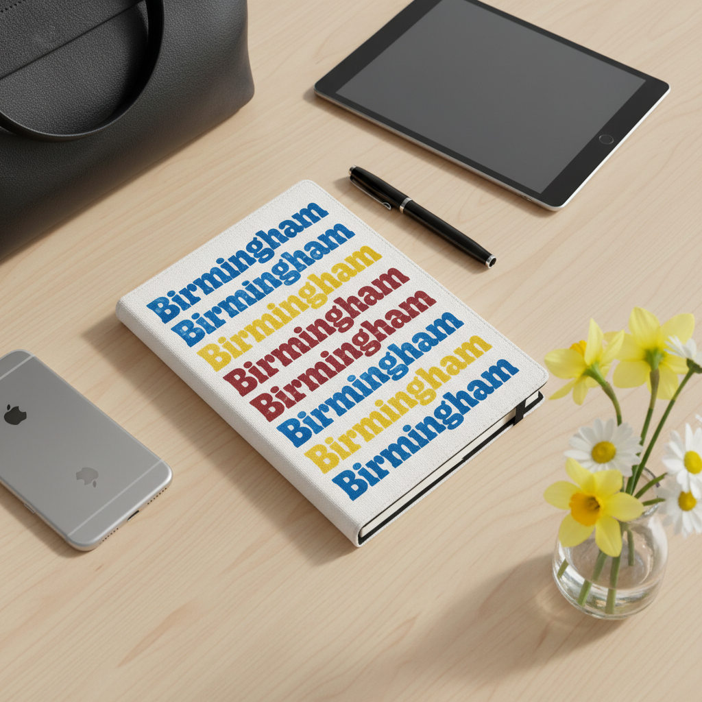 Retro Birmingham - Notepad - Retro Typography Design