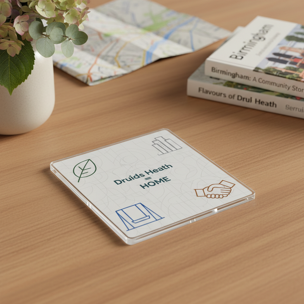 Druids Heath - Coaster - Geometric Lines - Local Icons