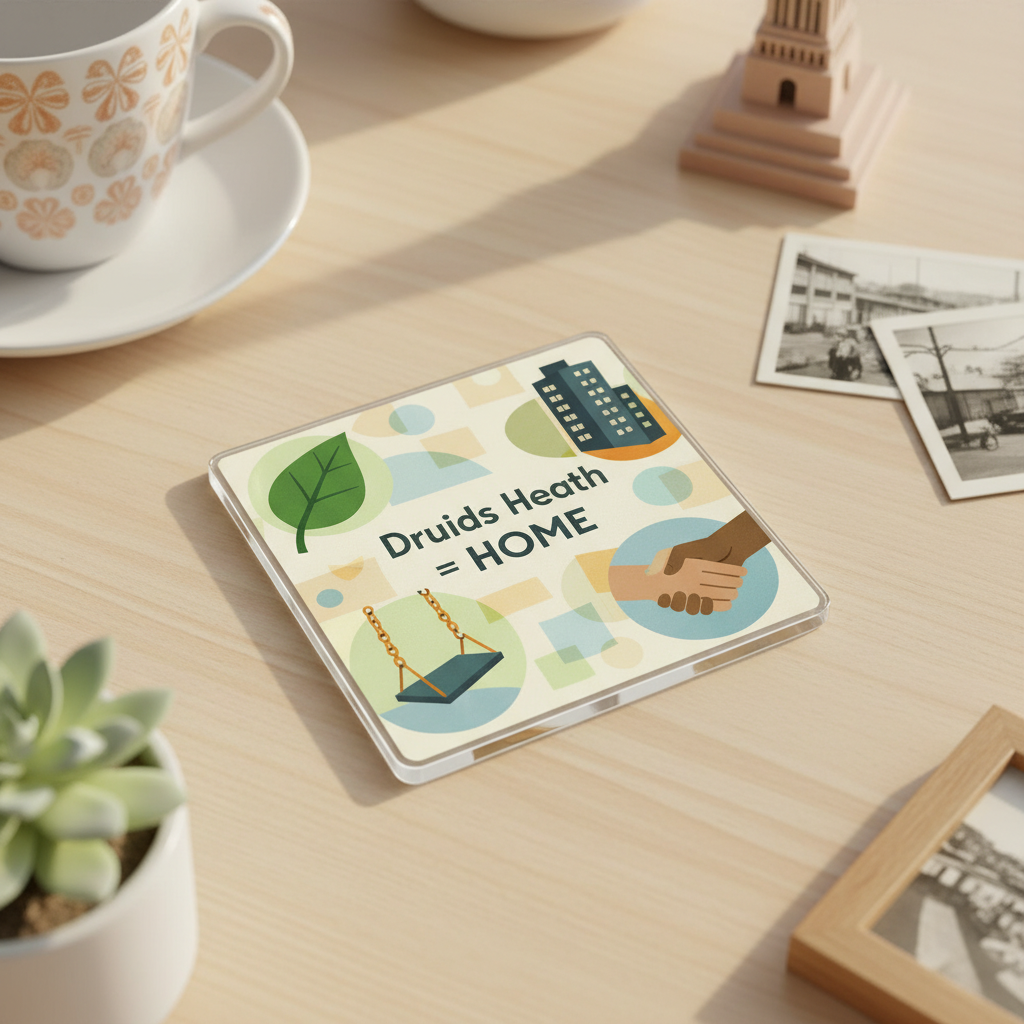 Druids Heath - Coaster - Mid-Century Retro - Local Icons