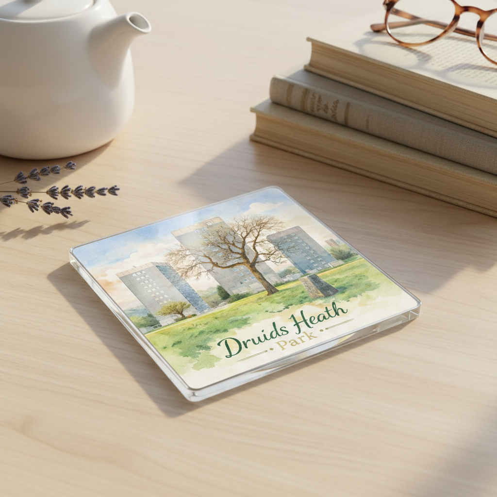 Druids Heath - Coaster - Soft Watercolours - Druids Heath Park