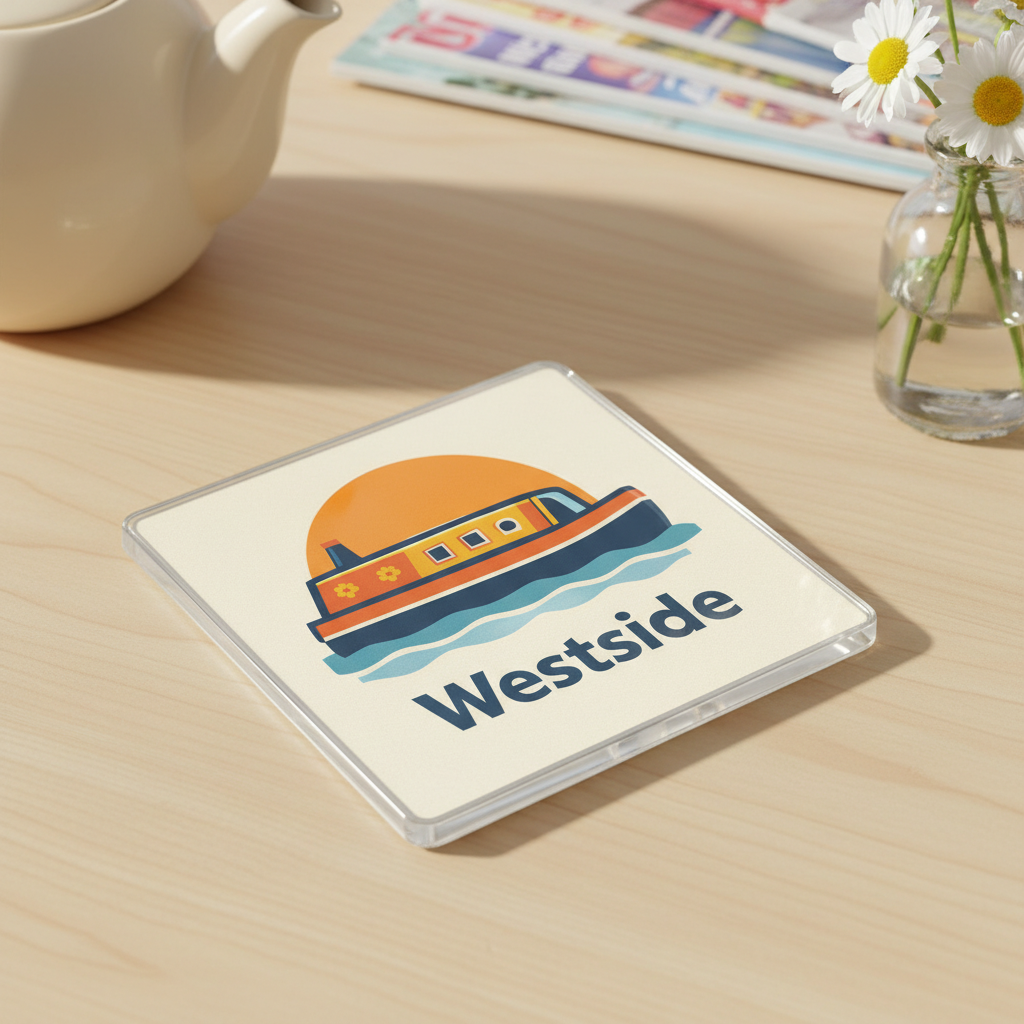 Westside - Coaster - Mid-Century Retro - Canal Boat