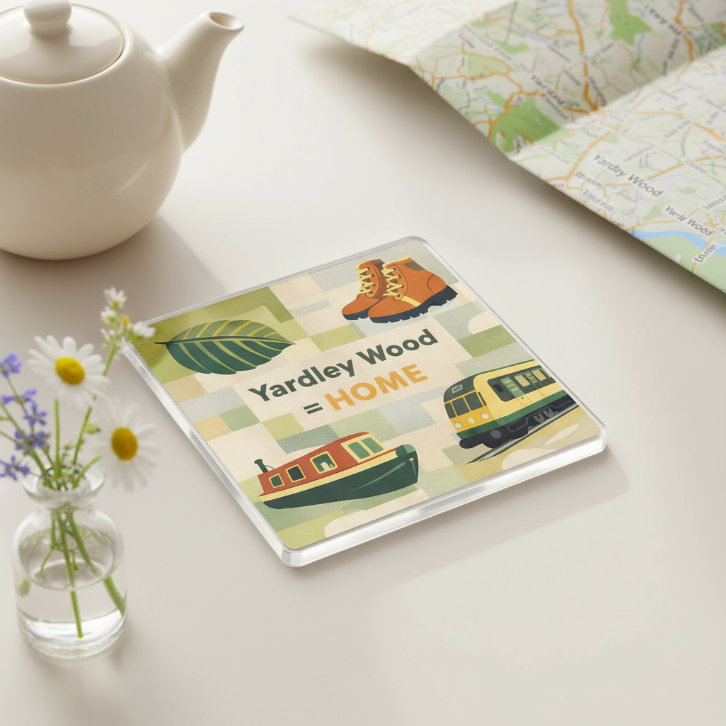 Yardley Wood - Coaster - Mid-Century Retro - Local Icons