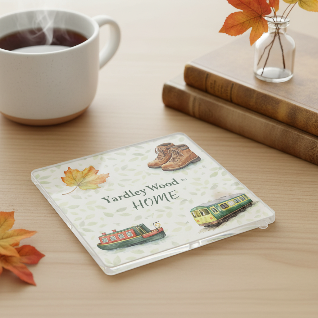 Yardley Wood - Coaster - Soft Watercolours - Local Icons