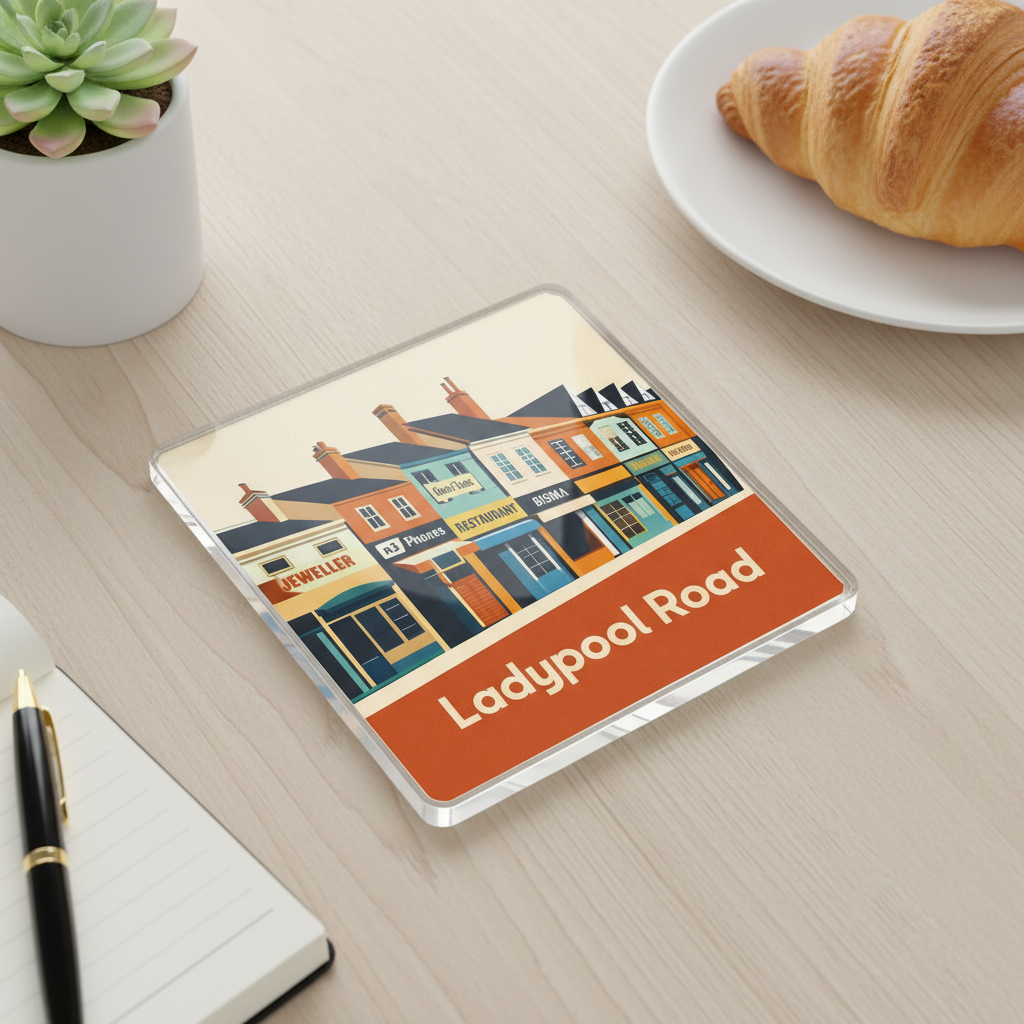 Balsall Heath - Coaster - Mid-Century Retro - Ladypool Road