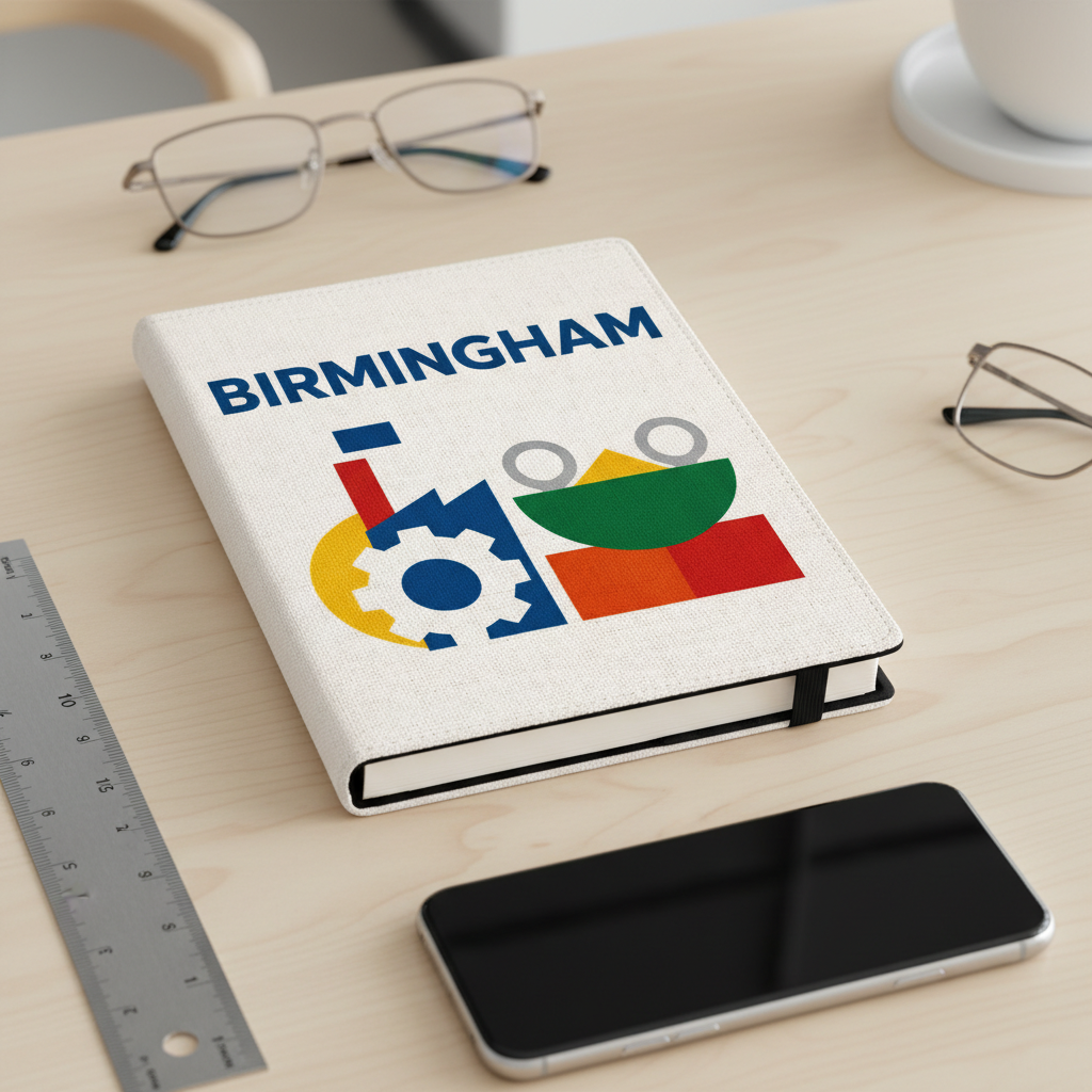 Birmingham - Notepad - Geometric Iconography Design Industrial