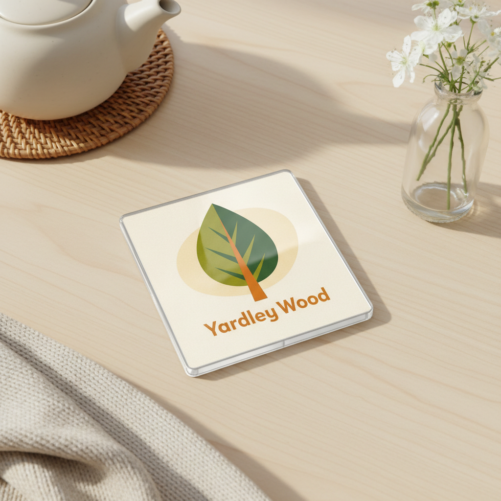 Yardley Wood - Coaster - Mid-Century Retro - Leaf