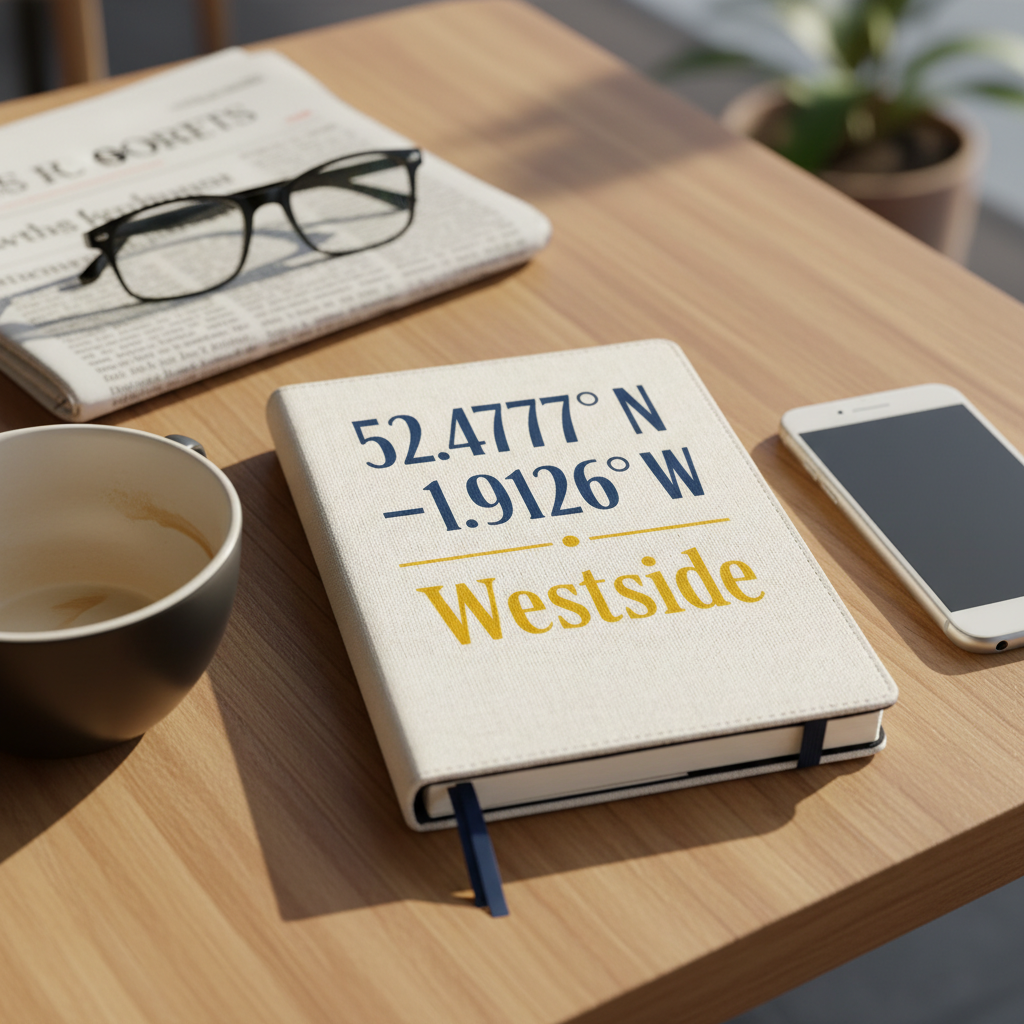 Westside - Notepad - Minimalist Coordinates Design