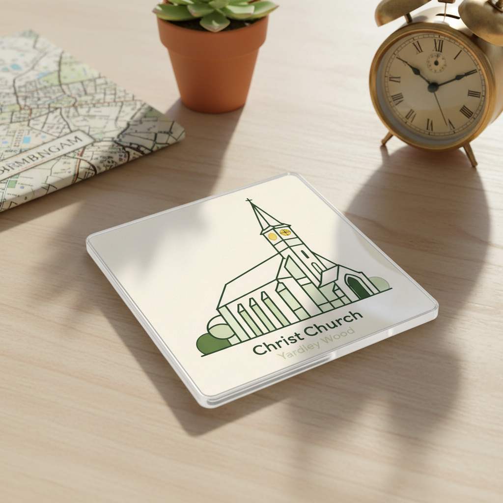 Yardley Wood - Coaster - Geometric Lines - Christ Church