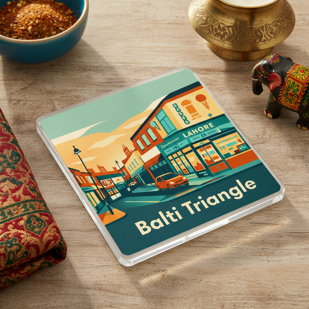 Balsall Heath - Coaster - Mid-Century Retro - Balti Triangle