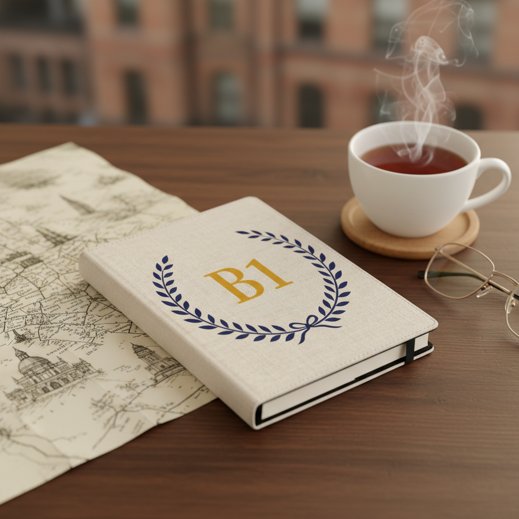 Birmingham -  Notepad  - Laurel Heritage Design Blue
