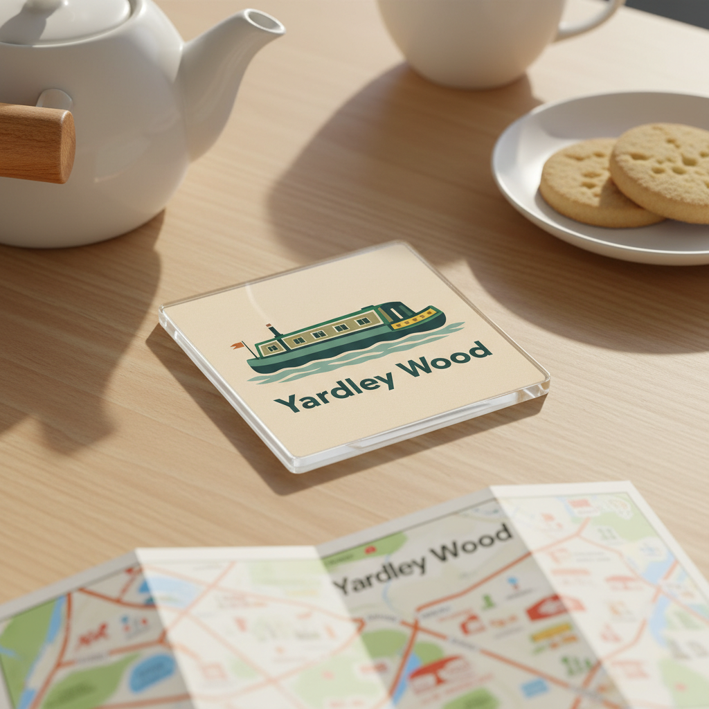Yardley Wood - Coaster - Mid-Century Retro - Canal Boat