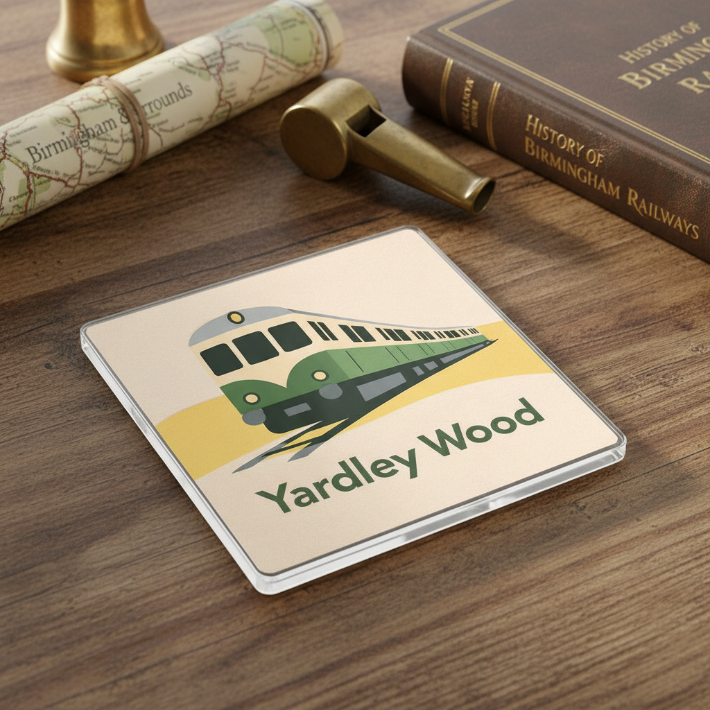 Yardley Wood - Coaster - Mid-Century Retro - Train