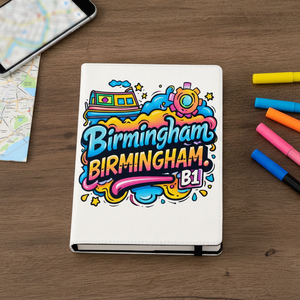 Birmingham -  Notepad  - Graffiti Urban Vibe Design