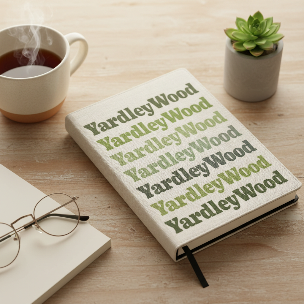 Yardley Wood - Notepad - Retro Typography Design