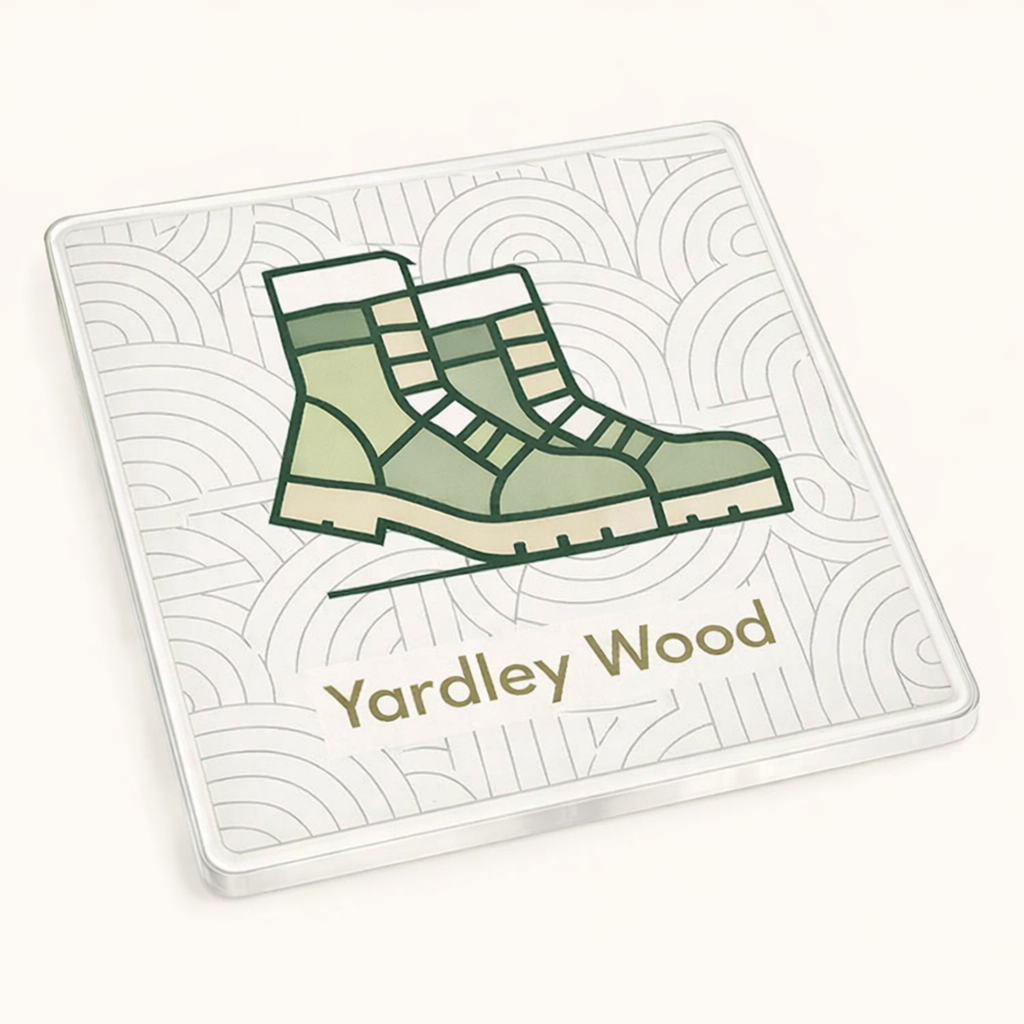 Yardley Wood - Coaster - Geometric Lines - Hiking Boots