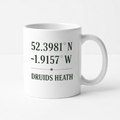 Druids Heath - Mug - Minimalist Coordinates Design