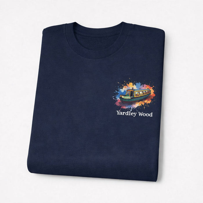 Yardley Wood - T-Shirt - Colour Splash Design - Canal Boat