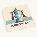 Aston Villa Acrylic Coaster Gift - Victory Stripes Design for Football Fans, Unique Home Accessory