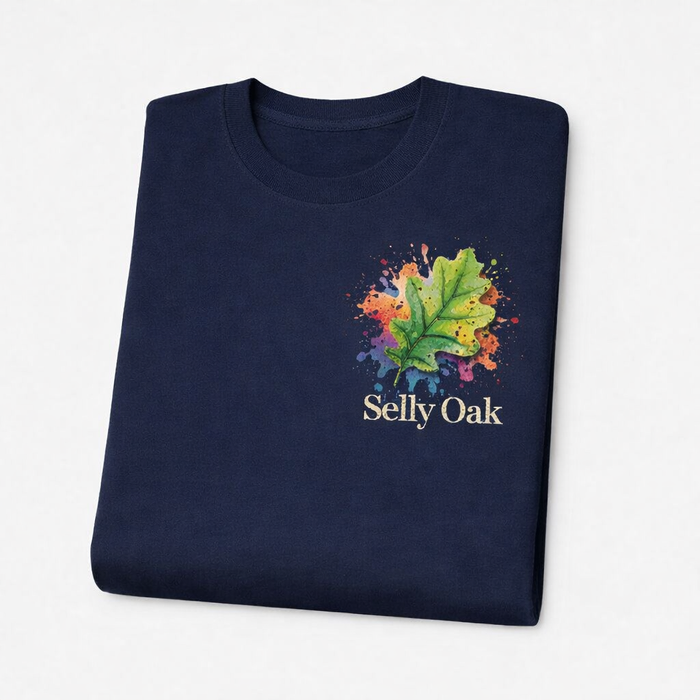 Selly Oak - T-Shirt - Colour Splash Design - Leaf