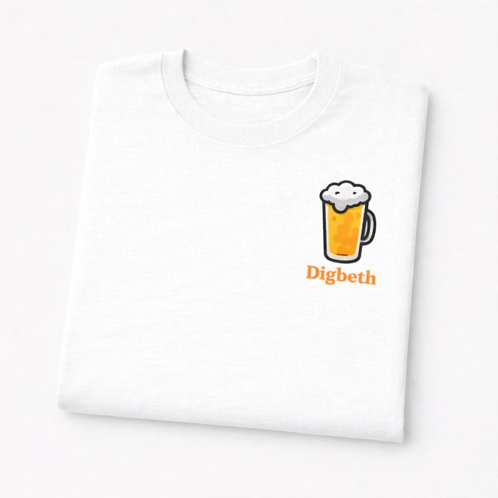 Digbeth - T-Shirt - Minimal Cool Design - Beer Glass