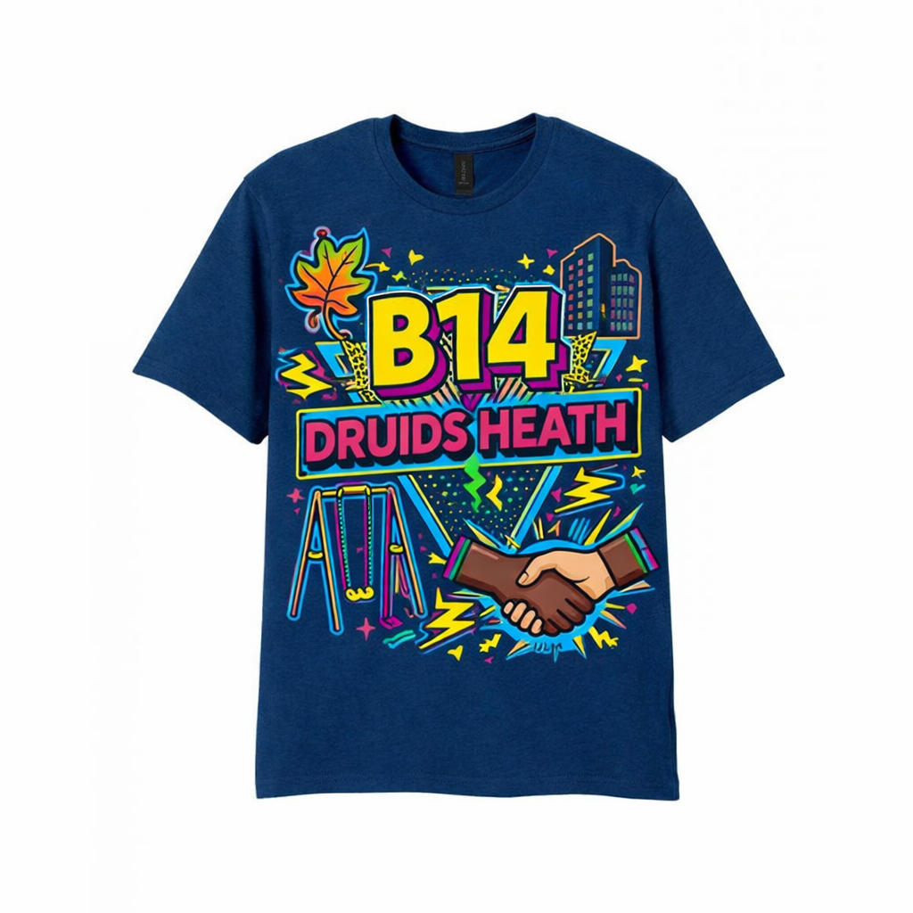 Druids Heath - T-Shirt - Playful Neon Vibe Design