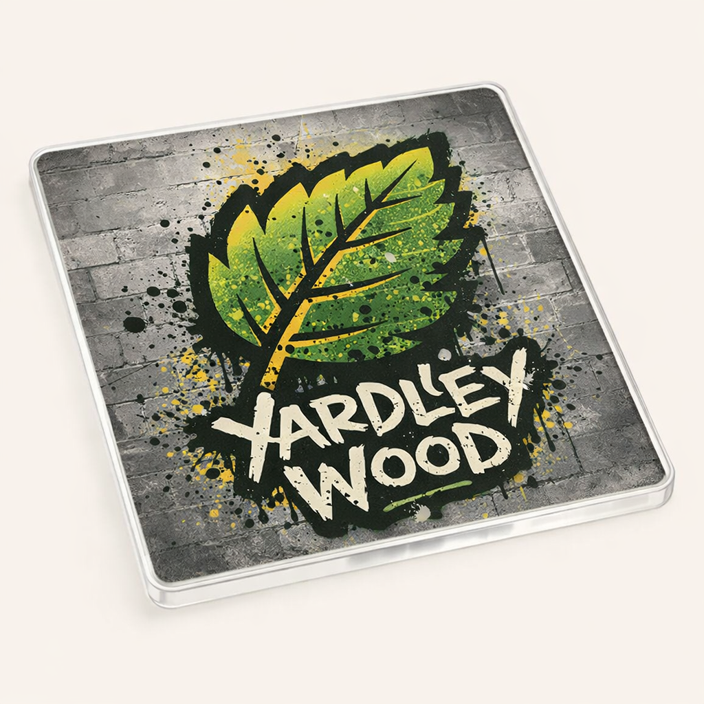 Yardley Wood - Coaster - Urban Street Art - Leaf