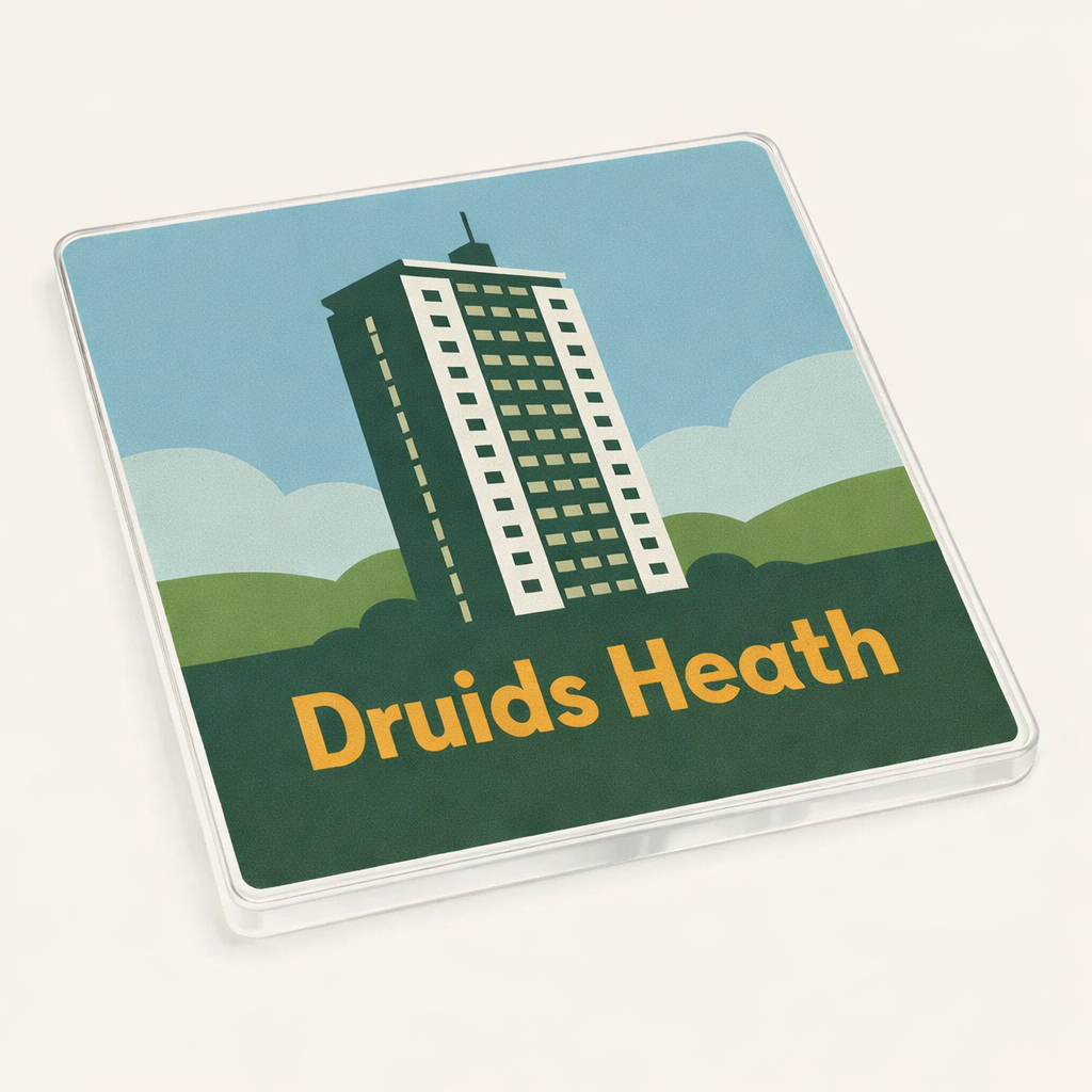 Druids Heath - Coaster - Mid-Century Retro - Tower Block