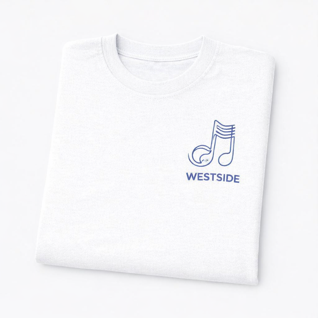 Westside - T-Shirt - Minimal Line Icon Design - Music Note