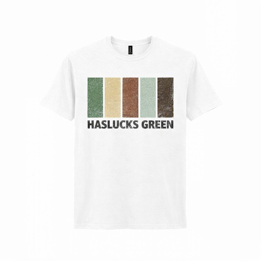 Haslucks Green - T-Shirt - Colour Block Design