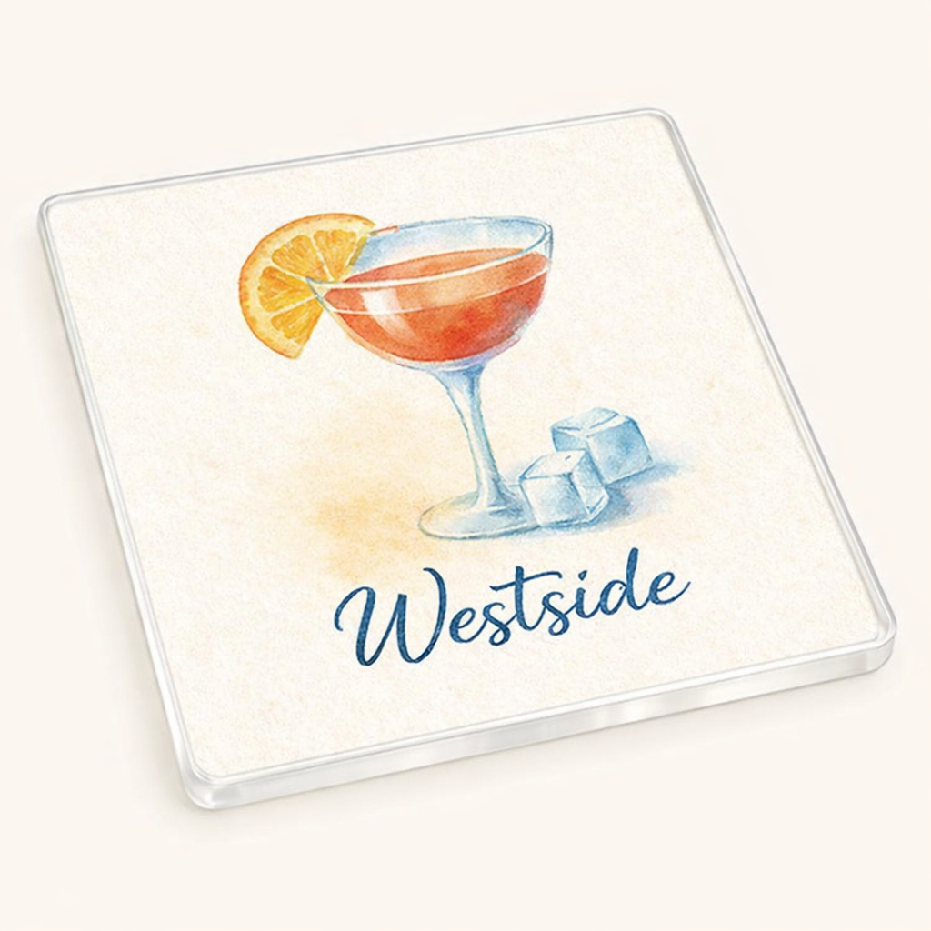 Westside - Coaster - Soft Watercolours - Cocktail Glass