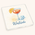 Westside - Coaster - Soft Watercolours - Cocktail Glass