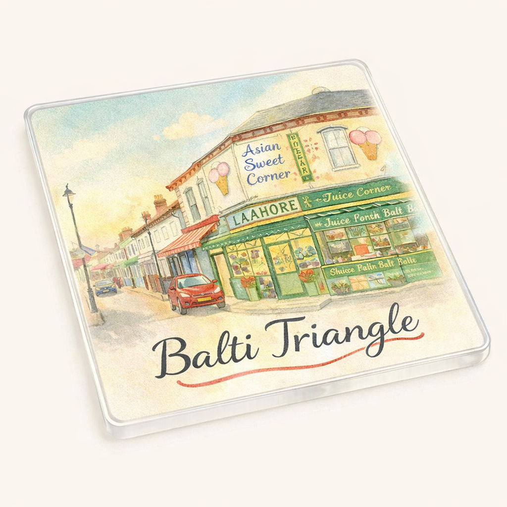 Balsall Heath - Coaster - Soft Watercolours - Balti Triangle