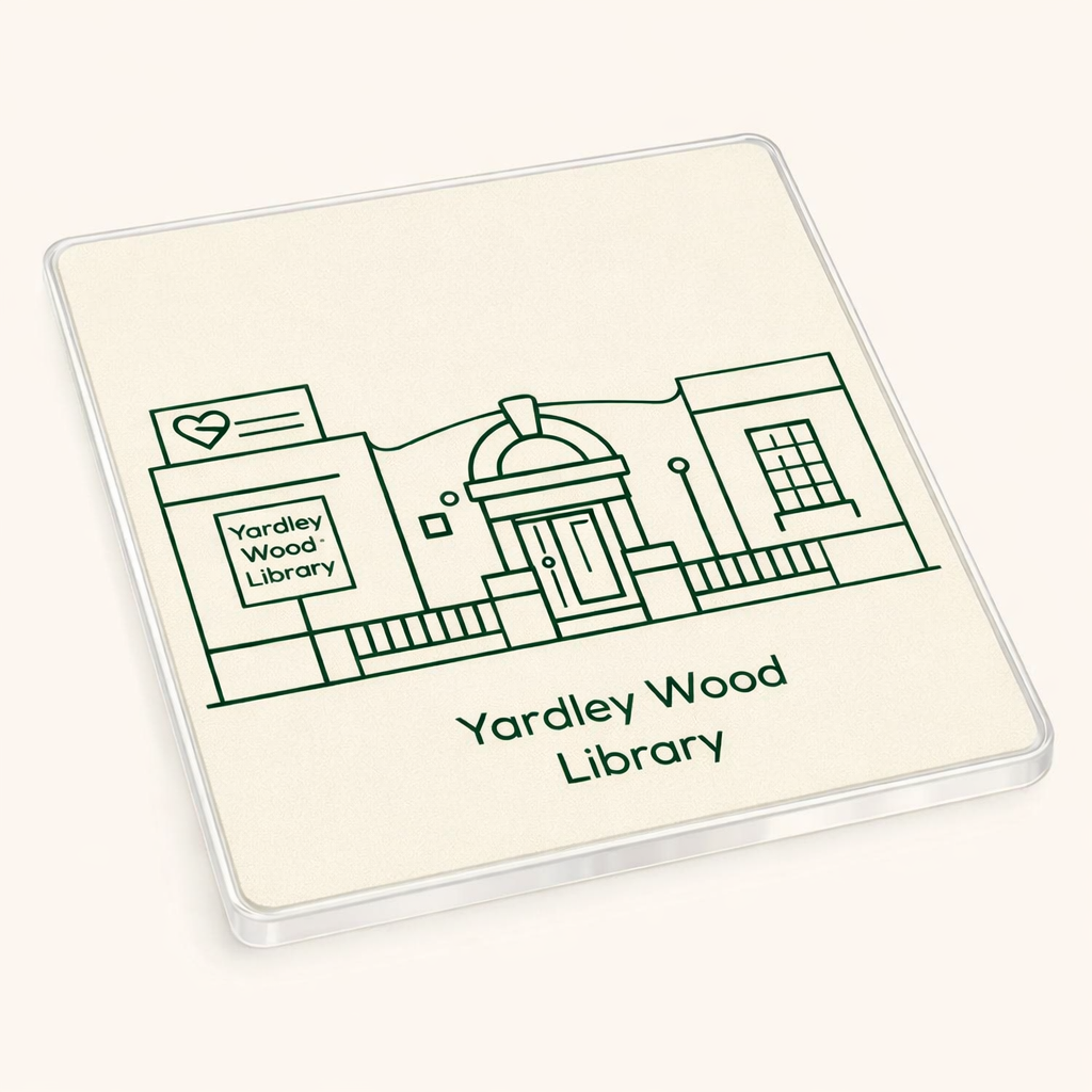 Yardley Wood - Coaster - Geometric Lines - Yardley Wood Library