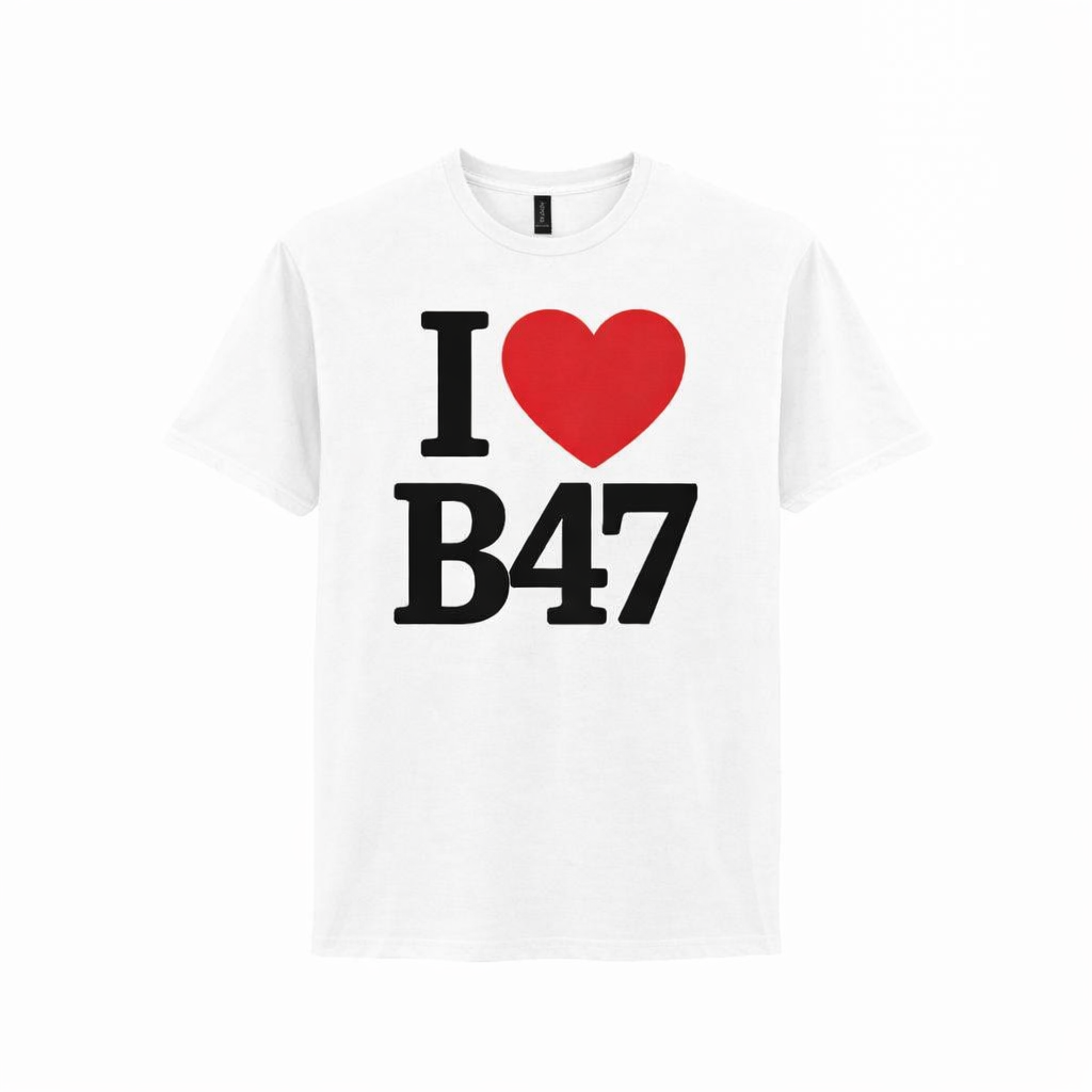 Wythall - T-Shirt - I Heart B47 Design