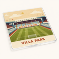 Acrylic Coaster Gift for Football Fans - Villa Park Holte Haven Design, Unique Vintage Aston Villa FC Colours