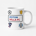 Unique 11oz Ceramic Mug Gift for Aston Villa Enthusiasts - Lionheart Legacy Football Fan Present