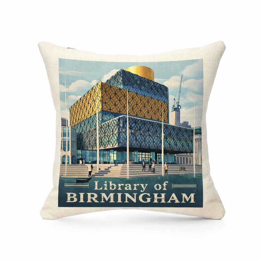 Westside - Cushion - Vintage Vibes Design - Library of Birmingham
