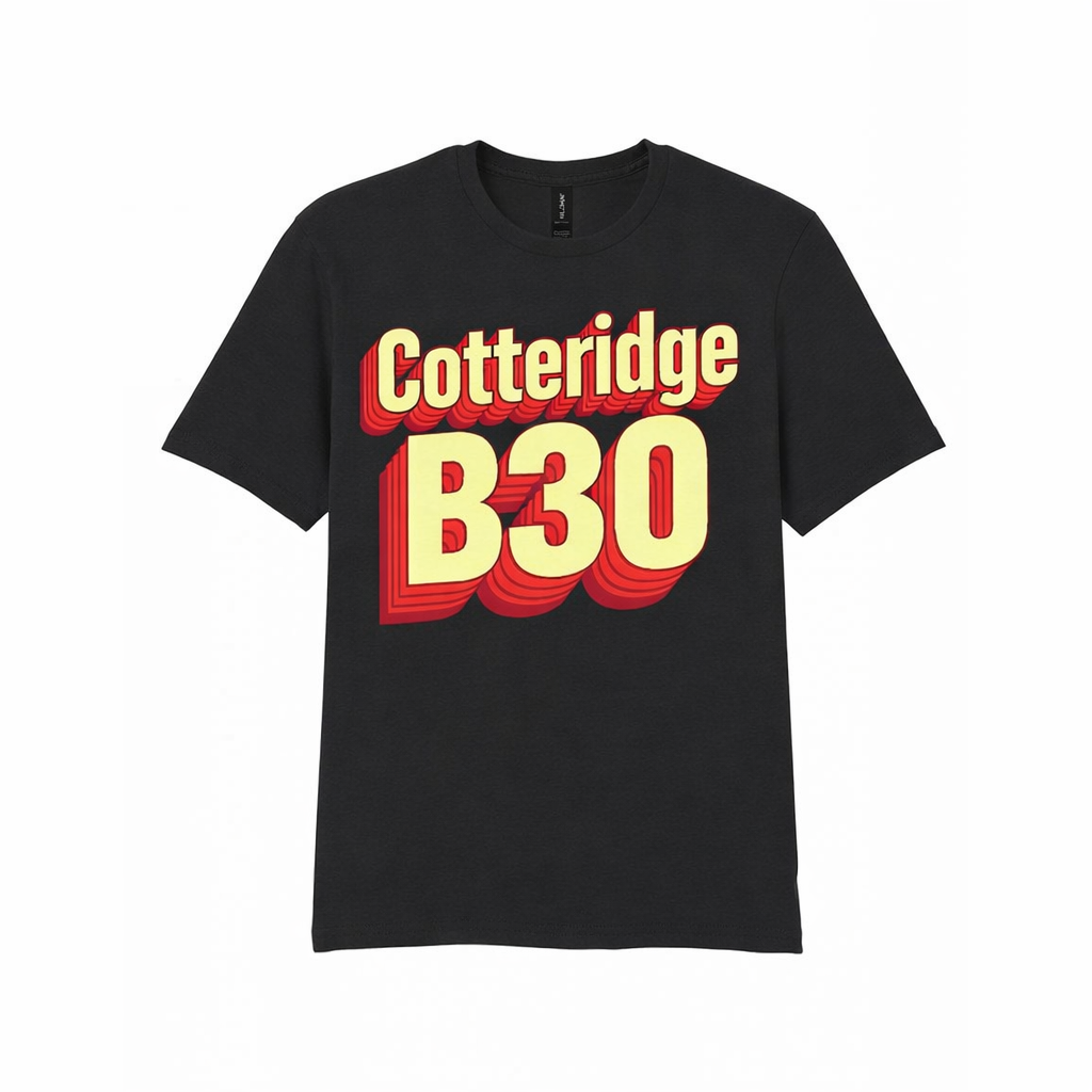 Cotteridge - T-Shirt - Bold 3D Type Design