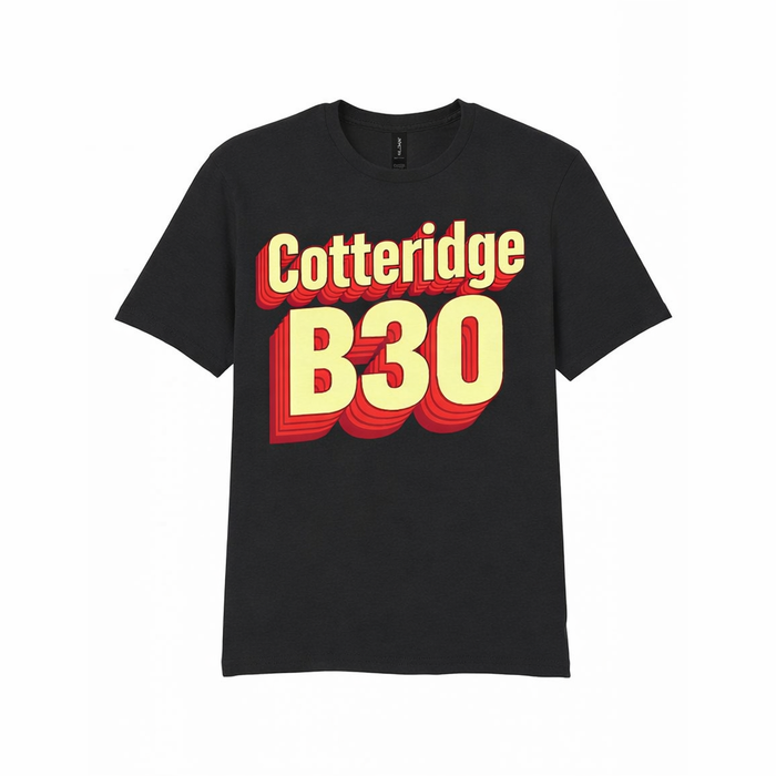 Cotteridge - T-Shirt - Bold 3D Type Design