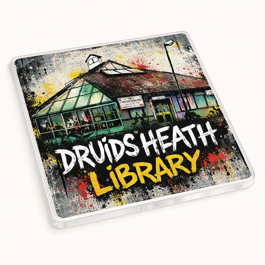 Druids Heath - Coaster - Urban Street Art - Druids Heath Library