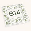 Yardley Wood - Coaster - Geometric Lines - Postcode